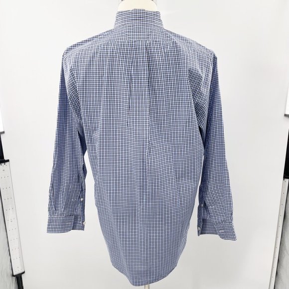 Ralph Lauren Men’s Yarmouth 100% Cotton Checked Oxford Shirt Size 15.5 - 32/33 - Picture 7 of 9
